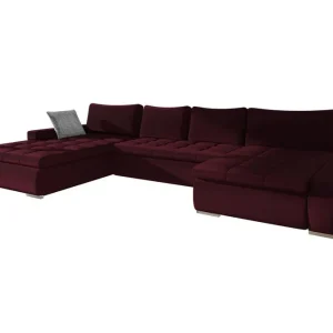 Kintore 4-sits Hörnbäddsoffa Wine red - Möbler Lågt pris