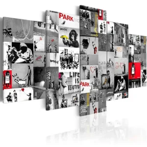 Billigare Tavla Street Art Banksy Iv 100x50 - Inredning & dekor