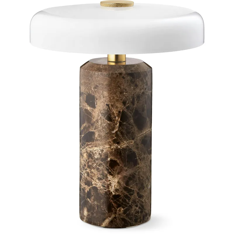 Trip Bordslampa Portabel, Dark Emperador Kundfavorit