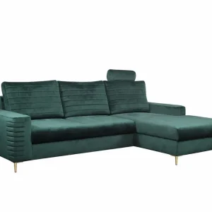 Kintore 3-sits Hörnbäddsoffa Dark green - Möbler Lågt pris