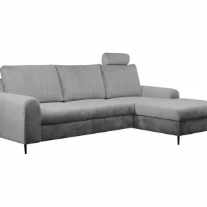 Kintore 3-sits Hörnbäddsoffa Ljusgrå - Möbler Nyhet