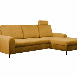 Kintore 3-sits Hörnbäddsoffa Yellow - Möbler Outlet