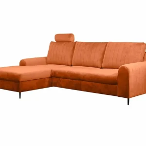 Kintore 3-sits Hörnbäddsoffa Orange - Möbler Outlet
