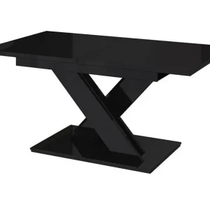 Denogal Matbord 80 cm Black high gloss - Möbler Rabatt