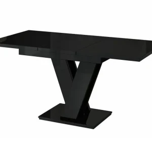 Fri frakt Denogal Matbord 80 cm Black high gloss - Möbler
