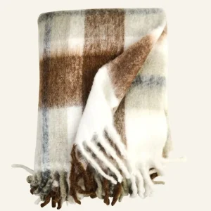 Erbjudande Pläd multi/brun - 130x170 cm