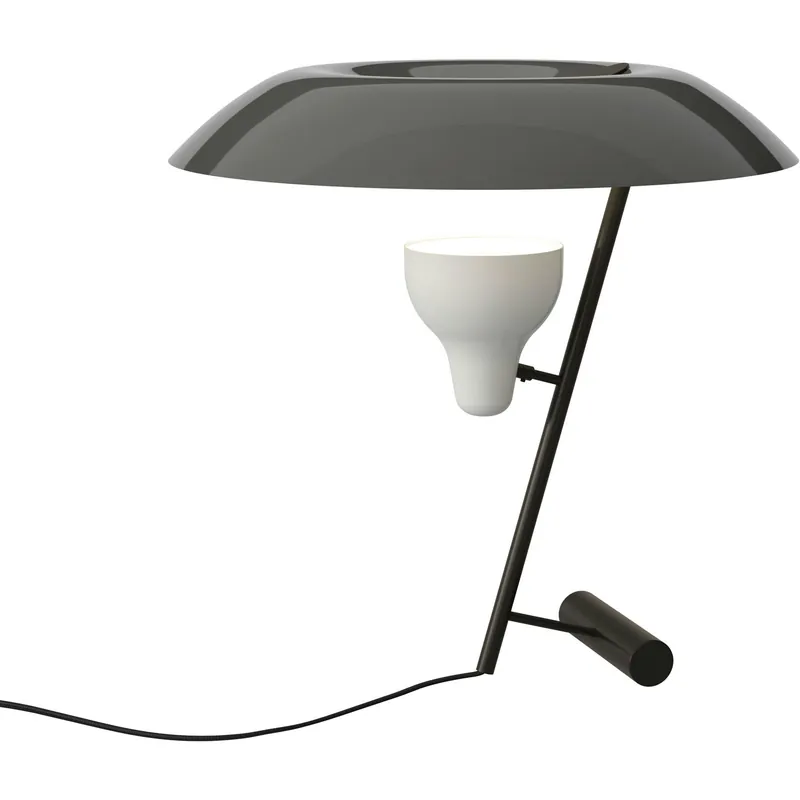Bästa pris Model 548 Bordslampa, Mörkt bränd Mässing / Grå