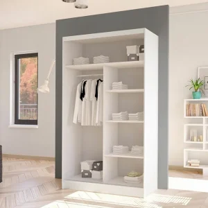 Kundfavorit Glenmore Garderob m. Spegel White - Förvaring