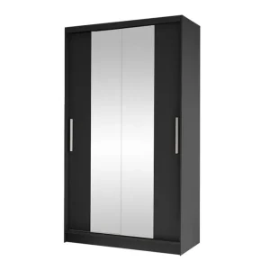 Trygg betalning Glenmore Garderob m. Spegel Black - Förvaring