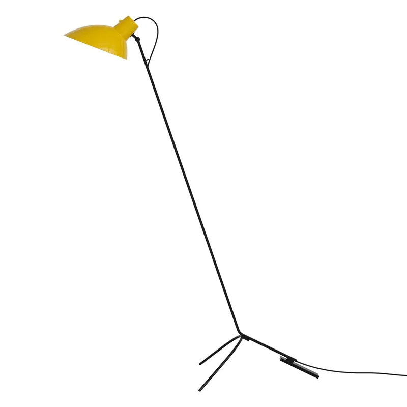 Endast denna vecka VV Cinquanta Golvlampa, Svart / Gul