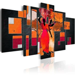 Tavla Women Carrying Water 100x50 - Inredning & dekor Rabatt