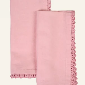 2-pack tygservetter rosa - 45x45 cm Fri frakt