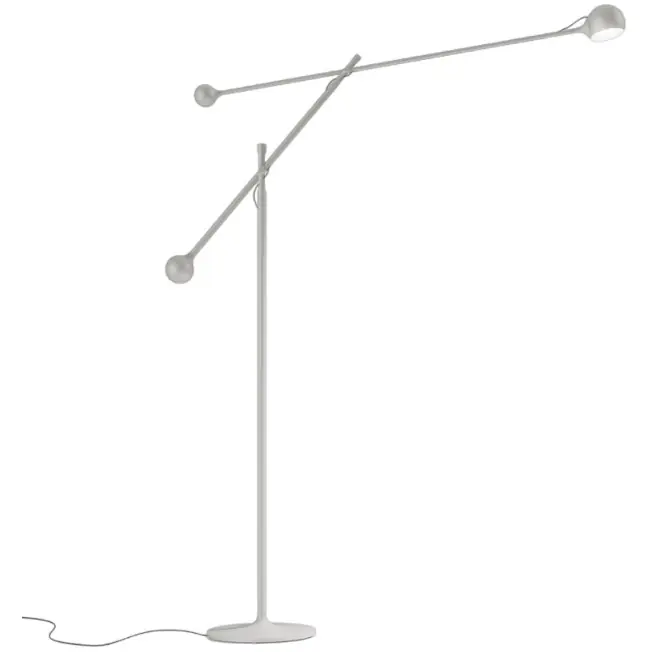 Premium Ixa Golvlampa, Vit / Grå