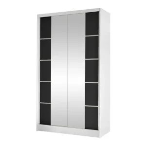Glenmore Garderob m. Spegel White - Förvaring Rea