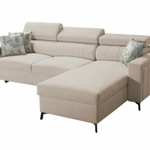 Nyhet Galbally 3-sits Hörnbäddsoffa beige - Möbler