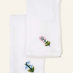 2-pack tygservetter vit - 45x45 cm Utförsäljning