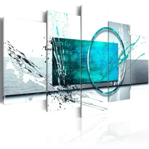 Tavla Turquoise Expression 100x50 - Inredning & dekor Säker betalning
