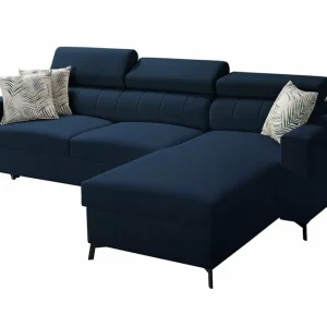 Galbally 3-sits Hörnbäddsoffa Dark blue - Möbler Extra rabatt