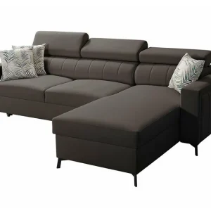 Galbally 3-sits Hörnbäddsoffa Dark brown - Möbler Sista chansen