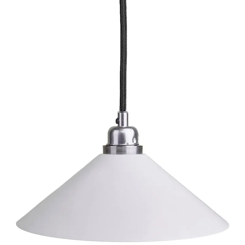 Cone Pendel 25 cm, Vit Rabatt