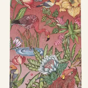 Pappersservetter multi/rosa - 33x42 cm Premium