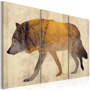 Tavla The Wandering Wolf 120x80 - Inredning & dekor Extra rabatt