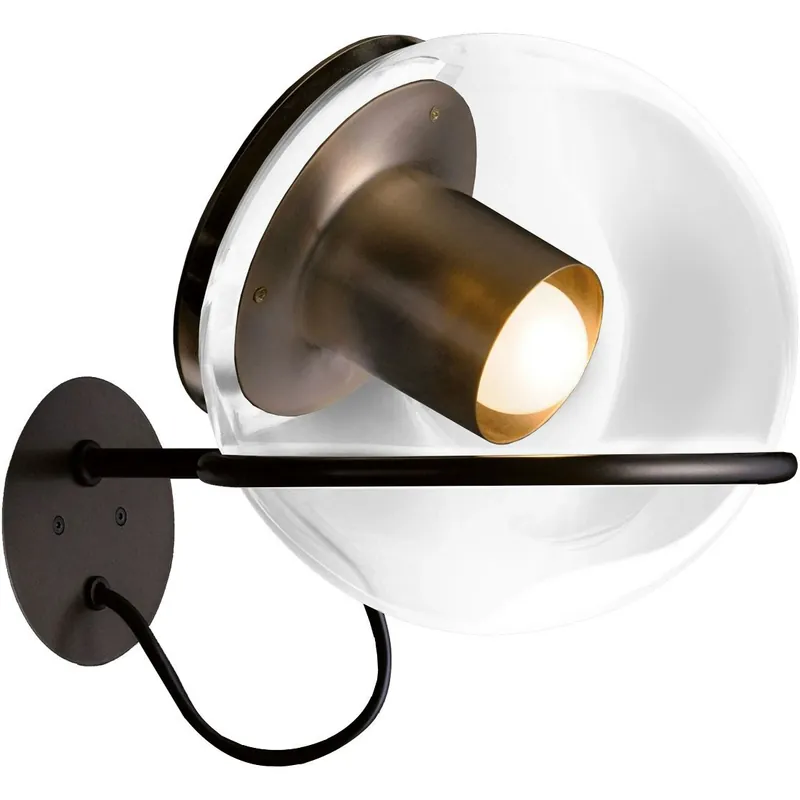 Endast idag The Globe 727 Vägglampa, Satin Gold / Anodiserat Brons