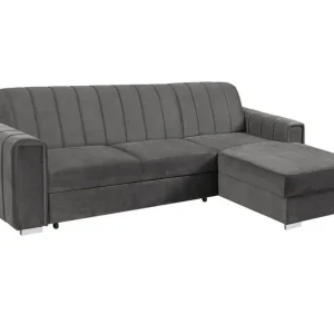 Premium Denegal 3-sits Hörnbäddsoffa Dark grey - Möbler