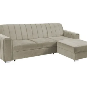 Denegal 3-sits Hörnbäddsoffa Beige/Light beige - Möbler Begränsat erbjudande