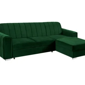 Denegal 3-sits Hörnbäddsoffa Green - Möbler Nyhet