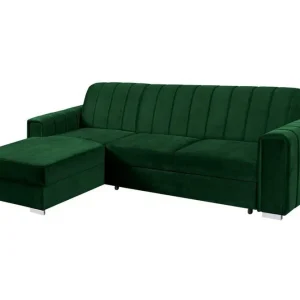 Denegal 3-sits Hörnbäddsoffa Dark green - Möbler Kampanjpris