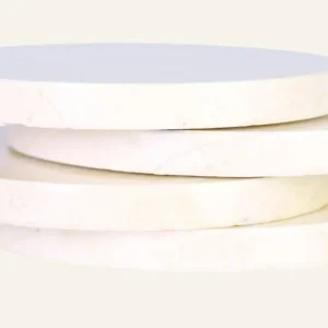 Glasunderlägg beige - ø10 cm Begränsat erbjudande