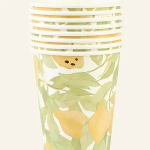 Snabb frakt Pappersbägare, 8-pack multi/gul - 250 ml