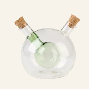 Olja-och-vinägerflaska grön - 370ml/60ml Populär