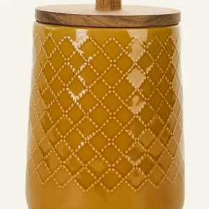 Fri frakt Förvaringsburk gul - 14x14x20,5 cm