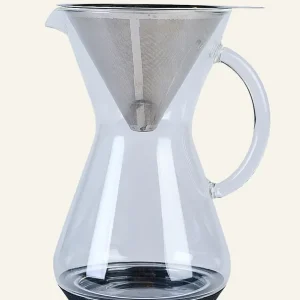 Kaffebryggare transparent - 12,5x20,5x16 cm Outlet