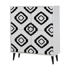Byrå med 4 Dörrar 95x111 cm - Förvaring Begränsat antal
