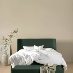 Köp nu Kontinentalsäng fast olivgrön - 180x200 cm