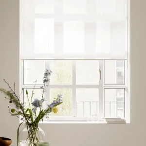 Transparent rullgardin offwhite - 100x185 cm Fri frakt