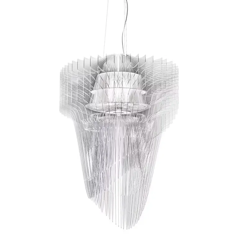 Aria Ljuskrona 90 cm, Transparent Lägg i varukorgen