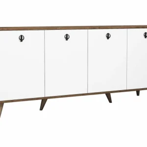 Begränsat erbjudande Konsollbord Athodna Konsollbord 180 cm Vit, Mörkbrun - Möbler