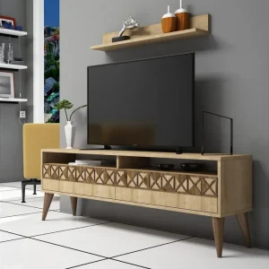 TUERO TV-Möbelset 150 cm Ek - Möbler Snabb leverans