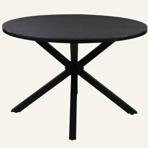 Trädgårdsbord svart - 73 cm ø110 Rabatt