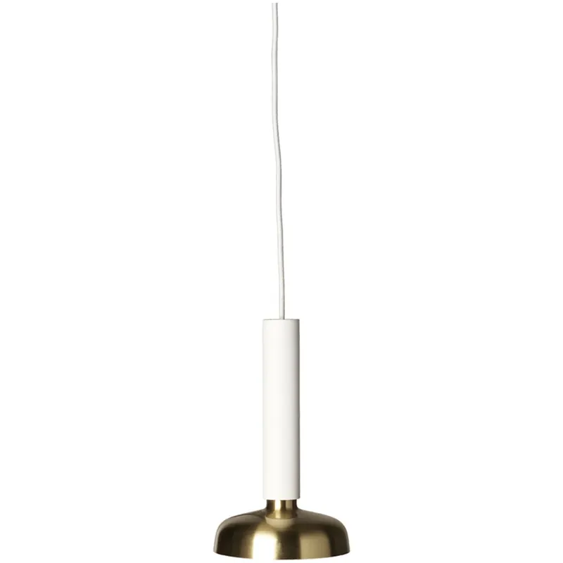 Blend 9 Pendel, Traffic White / Mässing Rea