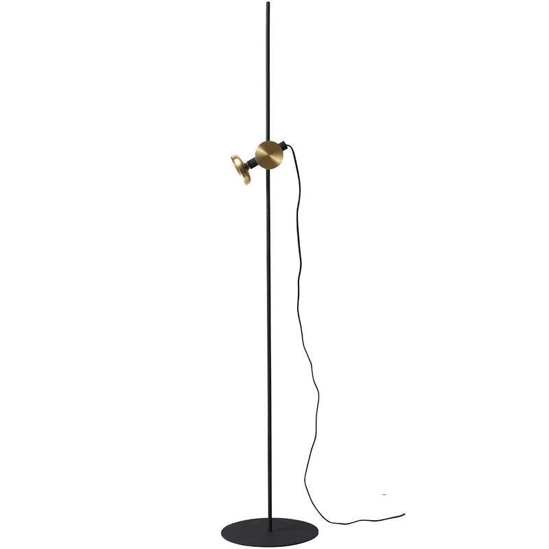 Blend 150 Golvlampa, Jet Black / Mässing Utförsäljning