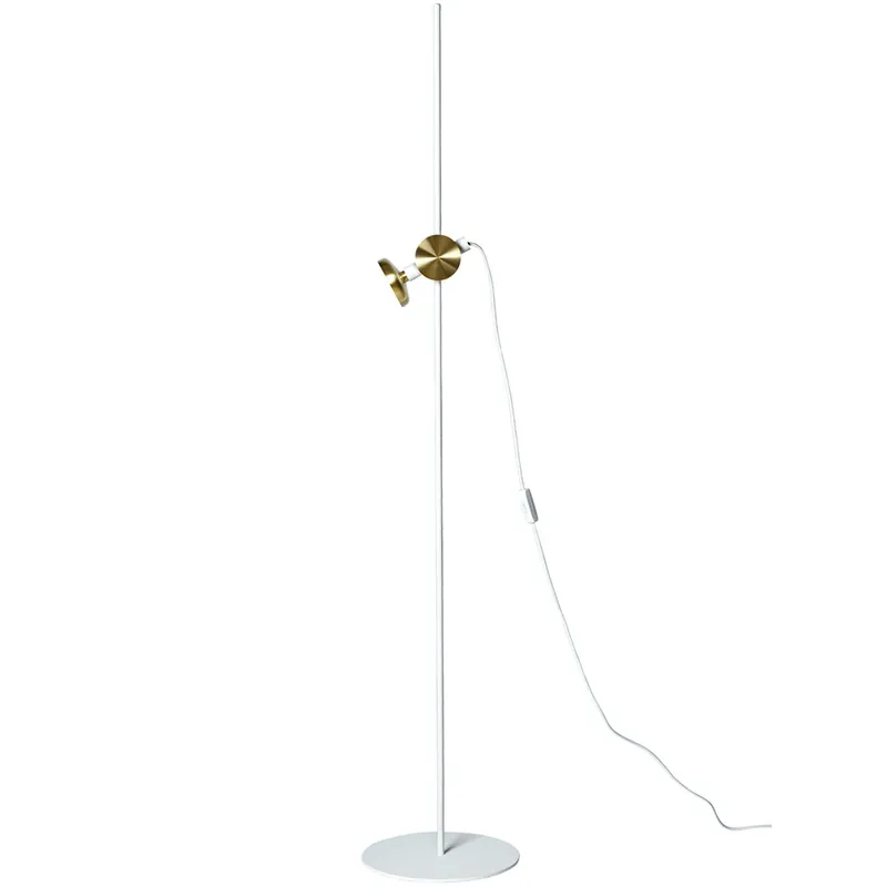 Lågt pris Blend 150 Golvlampa, Traffic White / Mässing