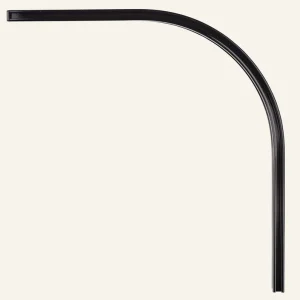 Hörnbåge 90° svart - 20x20 cm Expressleverans