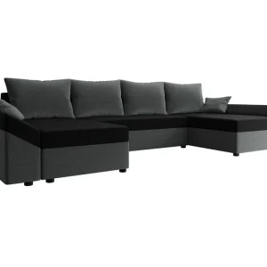 Erbjudande Midfeld 4-sits Hörnbäddsoffa Dark Grey/Black - Möbler