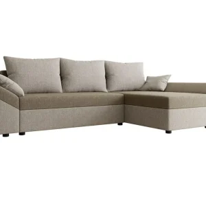Outlet Midfeld 3-sits Hörnbäddsoffa Beige/Light beige - Möbler