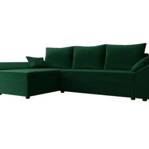Midfeld 3-sits Hörnbäddsoffa Dark green - Möbler Erbjudandepris